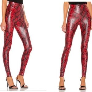 Commando red snake print leggings